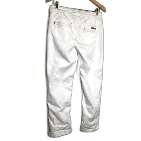 Chicos So Lifting Womens Slim Skinny Jeans White Stretch Pockets Denim S / 6 0.5 - Picture 2 of 12